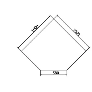 Haas+Sohn | Kamin Glasplatte, Funkenschutzplatte | Form B