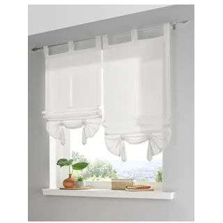 Raffrollo HEINE HOME Gr. 3, weiß (sanftes weiß), B:80cm H:130cm, Raffrollos, Raffrollo