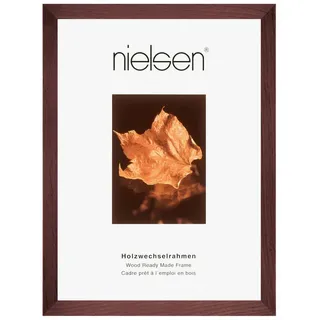 Nielsen Bilderrahmen , Dunkelbraun , Holz , rechteckig , 40x50 cm , Bilder & Rahmen, Bilderrahmen, Bilderrahmen & Fotorahmen