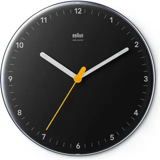 Braun Funk Wanduhr 23,0 cm 67684 schwarz