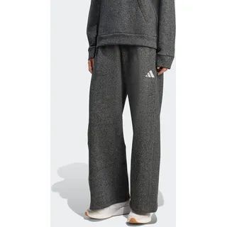Sporthose ADIDAS SPORTSWEAR "ALL SZN HOLIDAY GLITTER FLEECE LOOSE", Damen, Gr. M, N-Gr, schwarz (schwarz, normal, gr.), Obermaterial: 68% Baumwolle, 18% Polyester, 8% Polyamid, 6% metallisierte Fasern, Hosen Sporthose