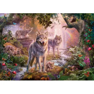 Ravensburger 12000465 - Wolffamilie im Sommer 1000 Teile