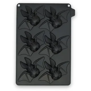 CÉCOA • Halloween-6 Fledermäuse 3D • 100 % lebensmittelechtes Silikon • Antihaftbeschichtung • BPA-frei • Perfektes Backen • Einfaches Herauslösen • Beständig von -40 °C bis +220 °C • Für Kuchen, süß