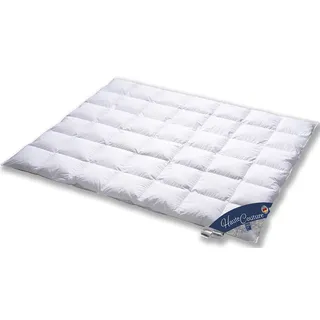Vitaschlaf TESTSIEGER Haute Couture W3 - LEICHT Sommer Daunendecke 100% BAIKAL-FLAUM Sibirien- Made in Germany Since 1947 große Größen (200x200cm)