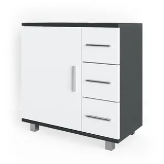 Vicco Waschbeckenunterschrank Ilias Anthrazit 60 x 60.8 cm, Model 31503 - Dunkelgrau