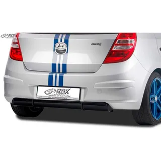 RDX Heckschürzenansatz 'Diffuser' passgenau | kompatibel mit Hyundai i30 (FD/FDH) 2007-2010 (ABS Schwarz glänzend)