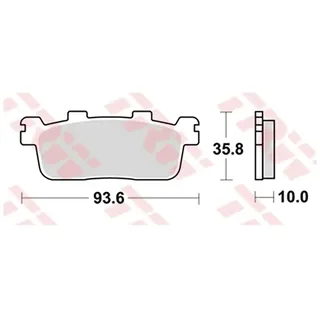 Trw Mcb821 Organische Bremsbeläge - Steel - One Size