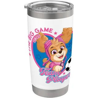 Offizielles Paw Patrol Skye Soccer The Big Game Team Player Doppelwandiger Edelstahl-Thermobecher