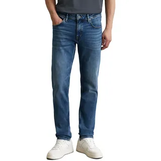 Marc O'Polo Herren Jeanshose mit Stretch-Anteil Shaped Fit, Blau (Retro Blue Wash), W33/L34
