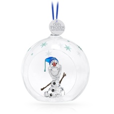 Bild von Frozen Olaf Weihnachtskugel, Kleine Kugel mit Olaf Figur, Metallanhänger und Strahlenden Swarovski Kristallen