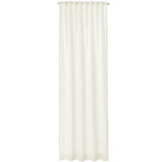 Schöner Wohnen Fertigvorhang , Creme , Textil , Uni , 125x250 cm , für Stange und Schiene geeignet, mit Kombiband , Heimtextilien, Vorhänge, Fertigvorhänge