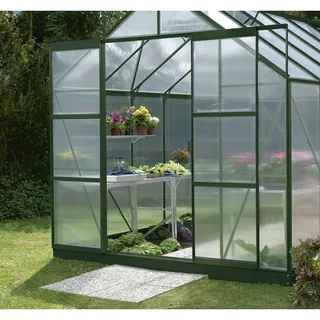 Vitavia Vitavia, Schiebetür für alle Merkur-Gewächshäuser mit Hohlkammer-Verglasung, türerweiterung mer o. glas, smaragd
