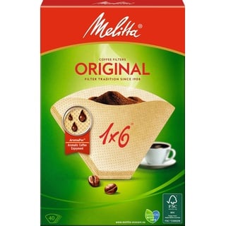 Melitta 1x6 Original Kaffeefilter naturbraun 40 St.