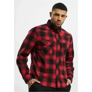 Brandit Textil Check Langarmhemd Red / Black S