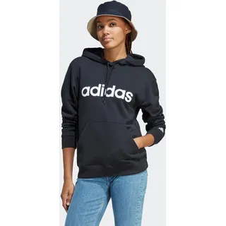 Adidas Essentials Linear Hoodie Black / White L