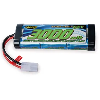 CARSON 7,2V/3000mAh NiMH Race Akku TAM - Schnellladefähig, Kompatibel mit RC-Cars, Robustes Design, Einfache Handhabung