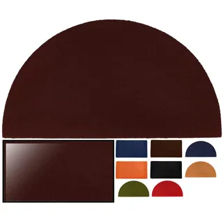 LucaHome Fußmatte aus Kokosfaser, 40 x 70 cm, halbmondbraun, mit Rutschfester Unterseite, Glatte Kokosmatte, saugfähig, ideal für Außentür oder Flur