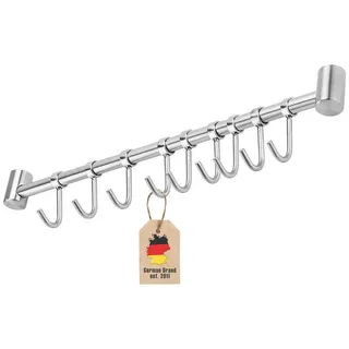 Intirilife Garderobenhaken 9 Haken Silberfarben