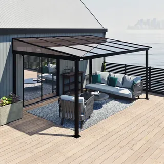 Sojag Terrassenüberdachung 296 x 424 x 240 cm grau