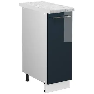 Vicco Apothekerschrank Fame-Line 30 x 82 x 60 cm Dunkelblau Hochglanz