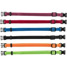 Trixie 15555 Gemischte Farben M-L Hund Standardkragen (M, L, Hund, Allgemein), Halsband + Leine