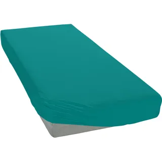 OTTO home Spannbettlaken Mikrofaser-Jersey 120 x 200 cm blau