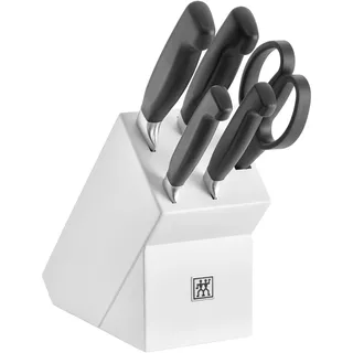 ZWILLING **** VIER STERNE 6-tlg, Messerblockset, Weiß
