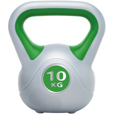 Urban Fitness Ufw0810 Kettlebell Vinyl, Flaschengrün, 10 kg