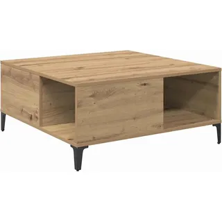 vidaXL Couchtisch Artisan-Eiche 80 x 80 x 36,5 cm Holzwerkstoff - Braun
