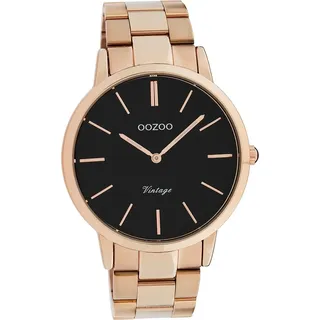 Oozoo Damen Armbanduhr rosegold Analog C20024 Vintage Series Edelstahl D2UOC20024