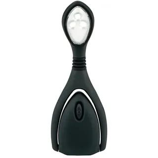 moses. libri_x Leselicht Lumi Plus Recharge Anthrazit, Klemmleuchte mit stufenlosem Dimmer zum Lesen im Dunkeln, wiederaufladbare LED-Leselampe im trendigen Look