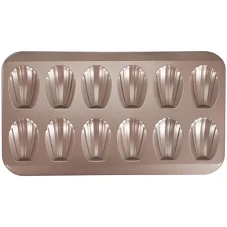 12Cup Form Antihaft Madeleine Pfanne Kohlefaser Stahl Gussform Backform Zubehör