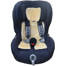 Reissner Lammfelle Einlage für Auto Kindersitze KiKiWa aus medizinisch gegerbtem Lammfell Farbe natur Größe verstellbar
