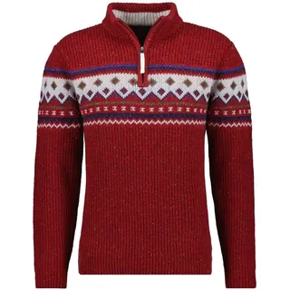 RAGMAN Rundhalspullover, rot