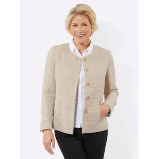 Classic Jackenblazer "Bouclé-Blazer", ecru, grau, gemustert