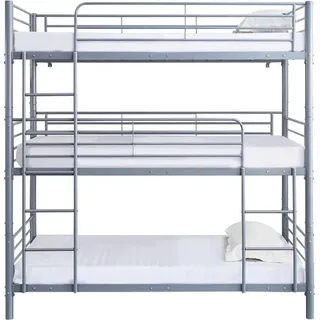 habitat garten Etagenbett havin Grau , Metall , 190x90 cm , Babymöbel & Kindermöbel, Kinderzimmer & Jugendzimmer, Stockbetten