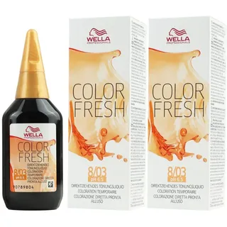 Wella Color Fresh 8/03 hellblond natur-gold 75 ml