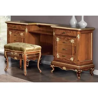 Schlafzimmer Holz Konsolentisch Tisch Konsole Schmink Tische Möbel Sekretär Neu - Braun