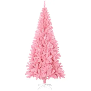 vidaXL Künstlicher Weihnachtsbaum mit Ständer 240 cm PVC Rosa