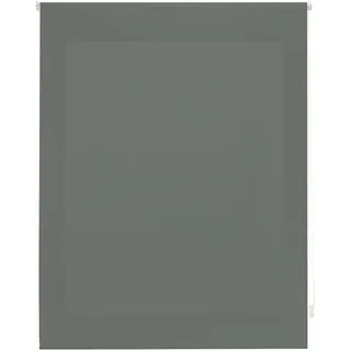 DECORBLIND | Raffrollo, lichtdurchlässig, glatt, Maße Rollo: 160 x 175 cm (B x L), Maße Stoff: 157 x 170 cm, lichtdurchlässig, Pastellgrau, einfache Montage an Wand oder Decke