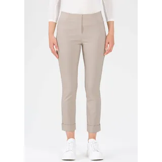 3/4-Hose STEHMANN "Igor", Damen, Gr. 36, N-Gr, weiß (kalk), Web, Obermaterial: 72% Viskose, 25% Polyamid, 3% Elasthan, figurbetont 3/4-Länge, Hosen 3/4-Hose, in Größen 32 bis 52, aus Viskose mit Stretch