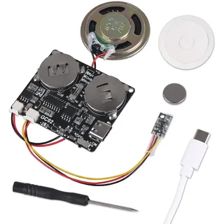 DONGKER Sound Modul Magnetsteuerung 8M Einstellbare Lautstärke und Wiedergabemodus MP3 WAV Musik Player Platine mit Lautsprecher für DIY Spieluhr Grußkarte Kreatives Geburtstag