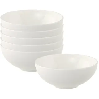 Schale VILLEROY & BOCH "Dessertschalen Royal 240 ml 6er Set weiß", weiß, Schüsseln, Schale