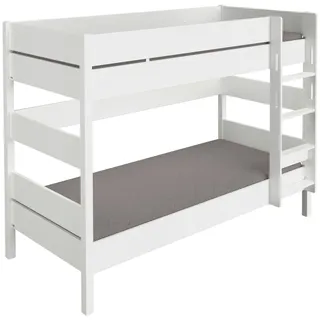 Paidi Etagenbett TIAGO 120 x 200 cm Buche massiv weiß kreideweiß