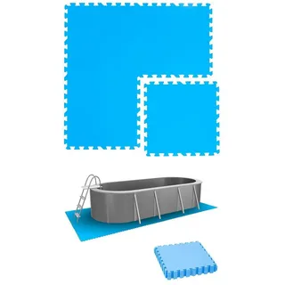 Eyepower Poolunterlage 1 m2 blau 50x50 cm