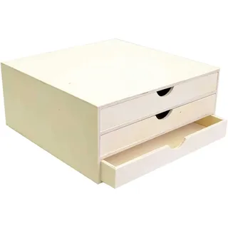 Artemio Ablage zum Dekorieren, Holz, Beige, 34.5 x 34 x 15.5 cm