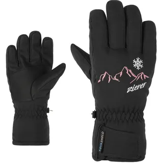 Ziener Lailla-z AS glove Junior girls", black (12) 3, schwarz, Kunstfaser, Handschuhe Skihandschuhe