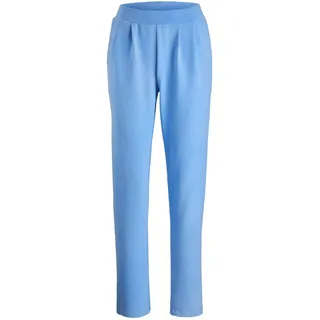 Schlupfhose GOLDNER "Businesshose SARA mit Komfortbund", Damen, Gr. 46, N-Gr, blau (hellblau), Obermaterial: 95% Polyester PES. 5% Elasthan EL., normal, Hosen Schlupfhose, Temperaturausgleichende Eigenschaft