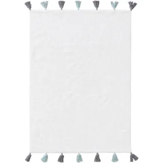 Kunstloft Kinderteppich waschbar Malu Blau 80x120 cm , Textil , Beton Optik , Rechteckig , 80x1 cm , Oeko-Tex® Standard 100 , für Fußbodenheizung geeignet , Teppiche und Böden, Teppiche, Kinderteppiche