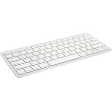 Ewent EW3161 Bluetooth-Tastatur, spanisch (QWERTY), kabellose Tastatur für iPhone, iOS, iPad, Samsung, Huawei, Android, Windows, Weiß